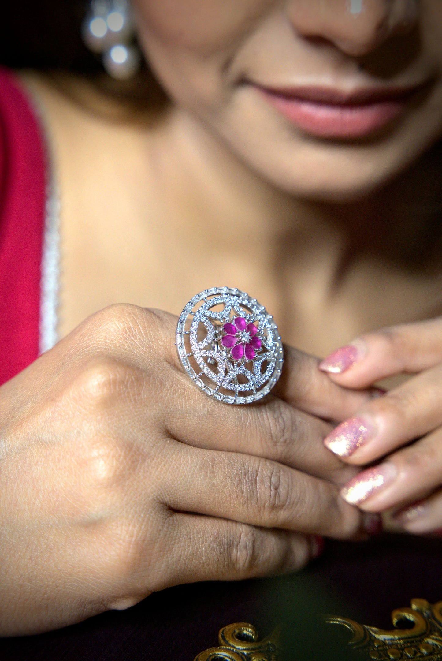 StarryBlush Ring